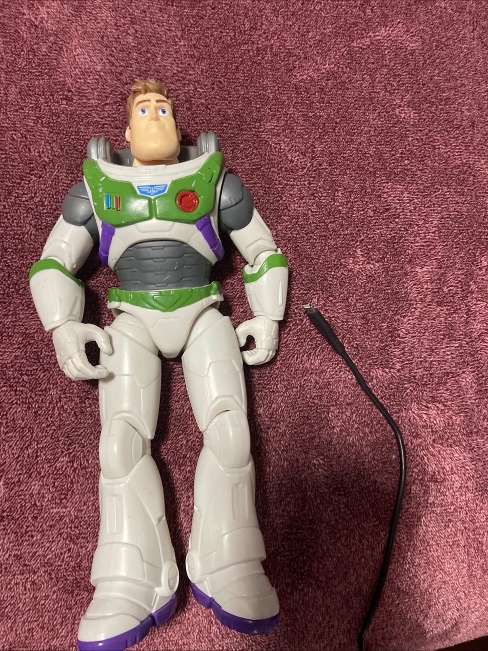 Disney Buzz Lightyear Action Figure in White, Green & Purple